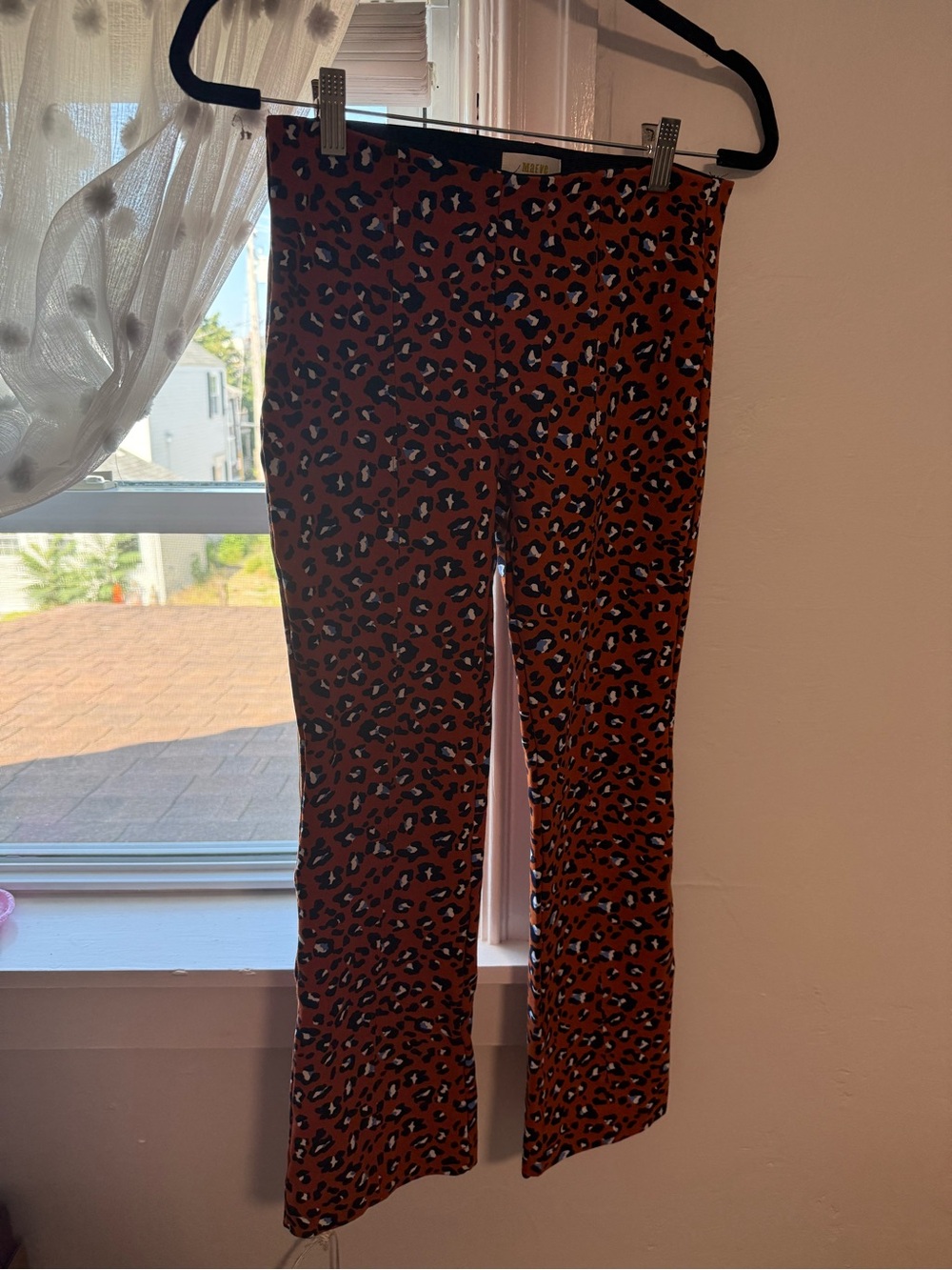 Anthropologie Kids Rust Leopard Print Leggings